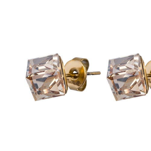 Фото Пусеты Crystal Champagne Fiore Luna Classic SWE0127/2 CH G