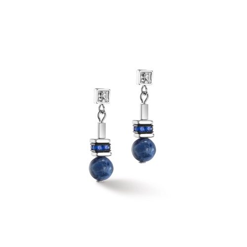 Фото Серьги Blue-Silver  Coeur de Lion 4351/21-0717