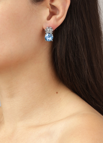 Фото Серьги BECKIA SS LIGHT SAPPHIRE Dyrberg Kern 460071