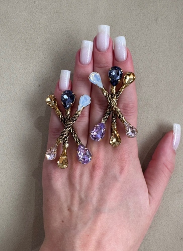 Фото Серьги "Хромосомы" Claudio Canzian CC00202133 violet