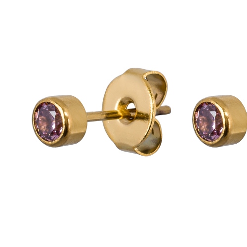 Фото Пусеты Cubic zirconia Rhodolite Fiore Luna Classic SWE0128 PH G
