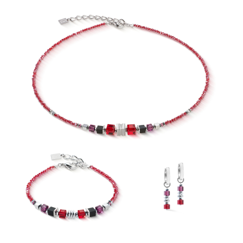 Фото Колье Red-Silver Coeur de Lion 3044/10-0317