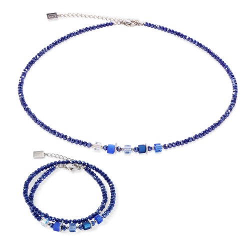 Фото Браслет 2в1 Joyful Colours Update Bracelet silver-blue Coeur de Lion 4464/30-0700