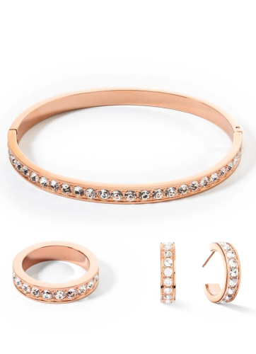 Фото Кольцо Crystal-Rose gold Coeur de Lion 0131/40-1822 58