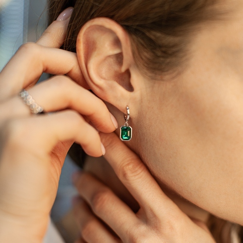 Фото Серьги EMERALD Fiore Luna Classic Fiore Luna ACE29031-04