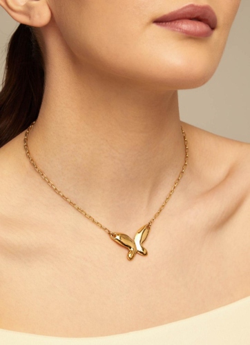 Фото Ожерелье Butterfly effect с золотом UNOde50 COL1864ORO0000U