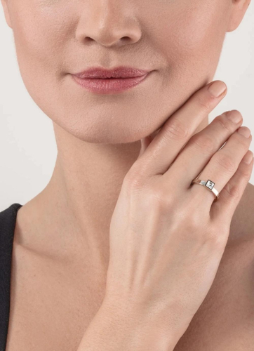 Фото Кольцо Crystal-Silver Coeur de Lion 0501/40-1817 52