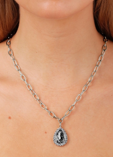 Фото Колье METTA SS GREY/CRYSTAL Dyrberg Kern 450082