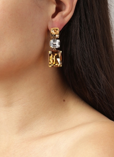 Фото Серьги ESMARA SG GOLDEN / CRYSTAL Dyrberg Kern 460013
