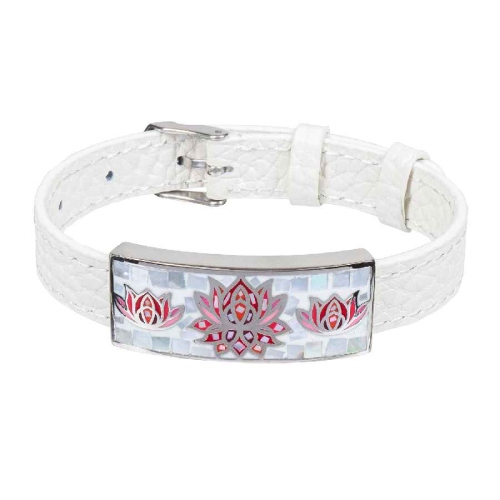 Фото Браслет на белом кожанном ремешке Fiore Luna Classic Fiore Luna CB03596-5A