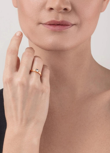 Фото Кольцо Crystal-Gold 19 мм Coeur de Lion 0501/40-1816 60