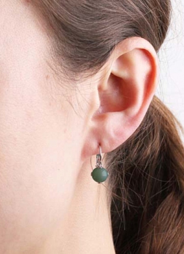 BLUES серьги CISILIA SS GREEN 350459